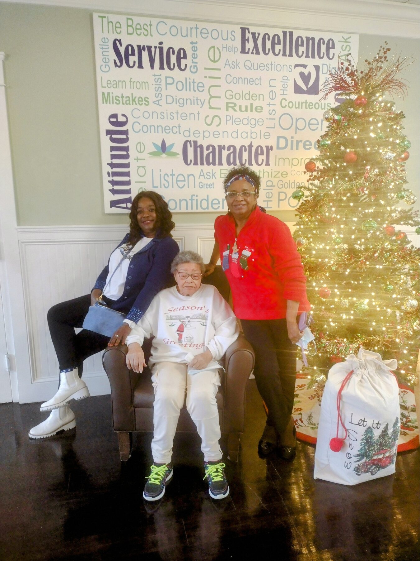 Adopt a Mom and Pop hosted a Christmas party at Meadow Brook
