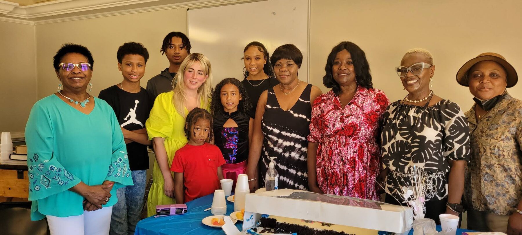 Adopt a Mom and Pop volunteers after serving the residents at Meadow Brook